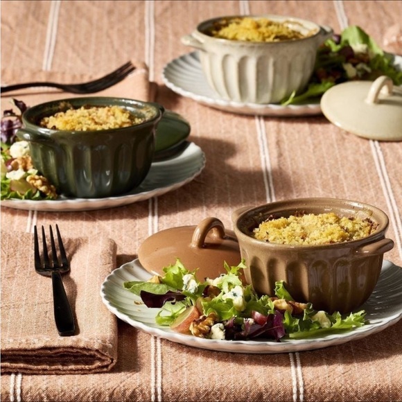 Fluted Stoneware Ramekins with Lids (Set of 3) - Hearth & Hand™ with Magnolia - Picture 2 of 5